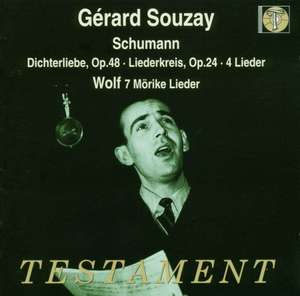 SCHUMANN Lieder Recital WOLF 7 Morike Lieder