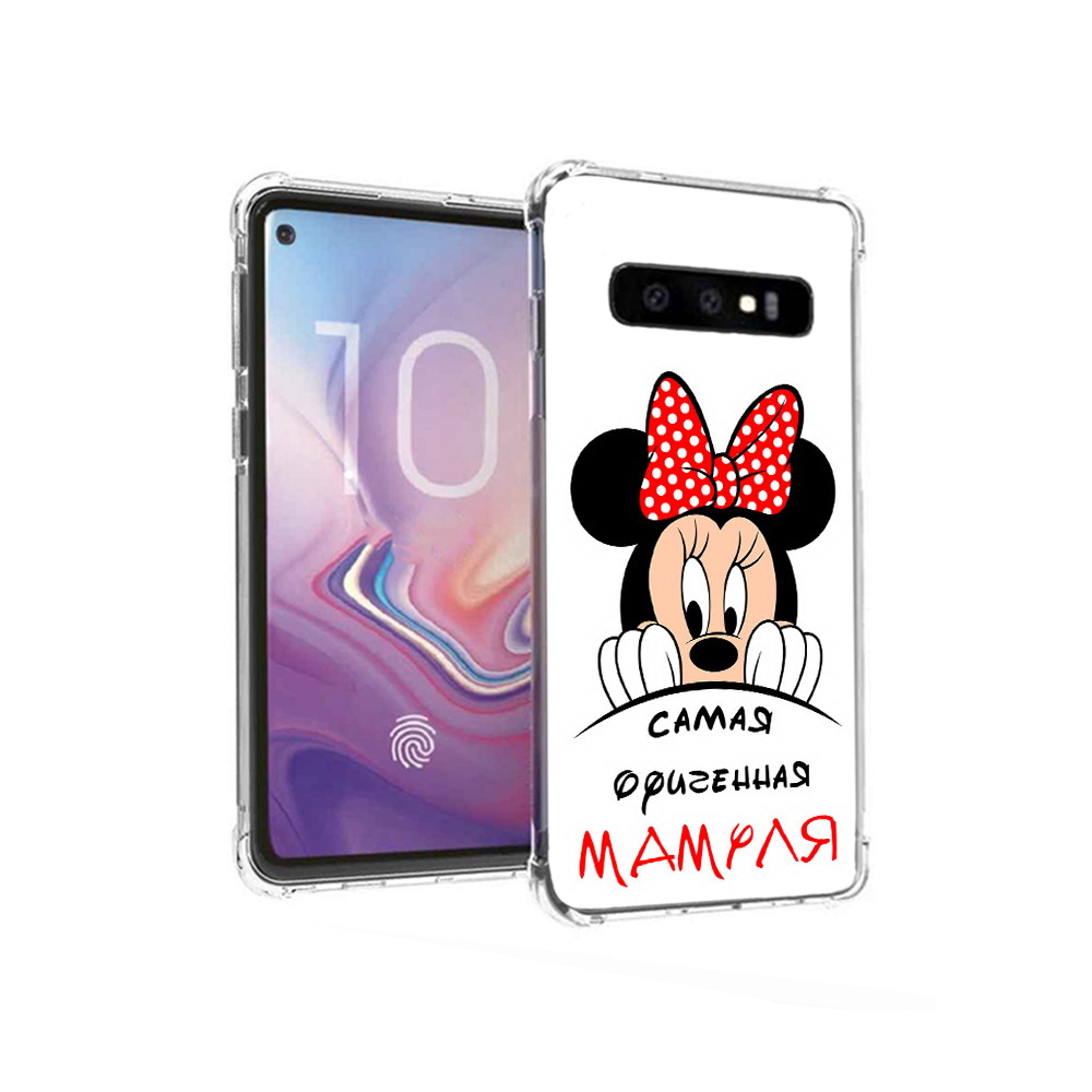 

Чехол MyPads Tocco для Samsung Galaxy S10 Самая лучшая мамуля Мини Маус (PT125897.498.152), Прозрачный, Tocco