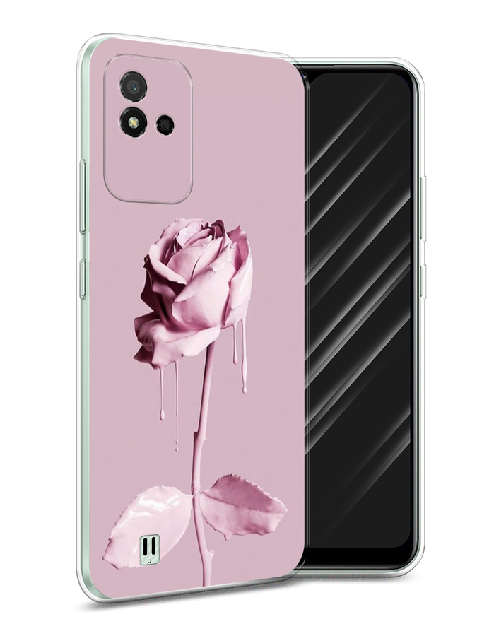

Чехол Awog на Realme Narzo 50i "Роза в краске", Разноцветный, 2510050-8