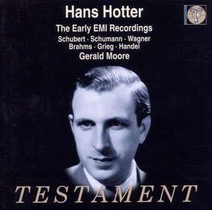 HOTTER, HANS Sings... Schubert, Schumann, Wagner, Brahms, Grieg, Handel Loewe, Pfitzner, S