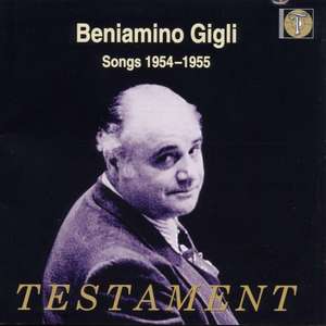 GIGLI, BENIAMINO - Songs 1954-1955