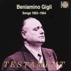 GIGLI, BENIAMINO - Songs 1953-1954