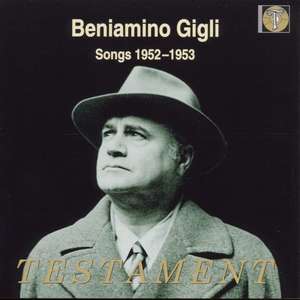 GIGLI, BENIAMINO - Songs 1952-1953