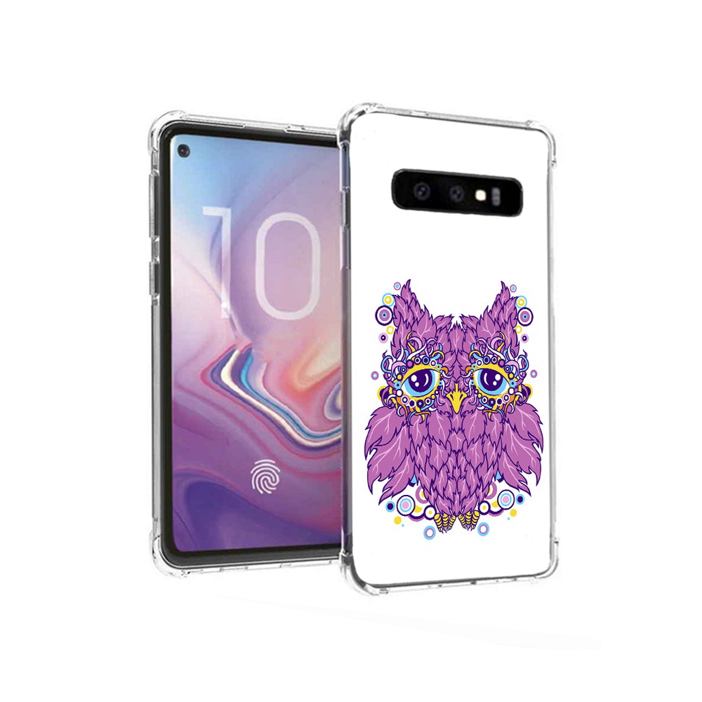 Чехол MyPads Tocco для Samsung Galaxy S10 Розовая сова (PT125897.498.147)