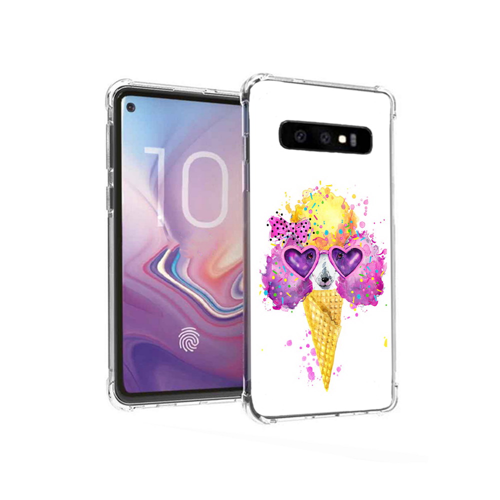 

Чехол MyPads Tocco для Samsung Galaxy S10 Рожок (PT125897.498.146), Прозрачный, Tocco