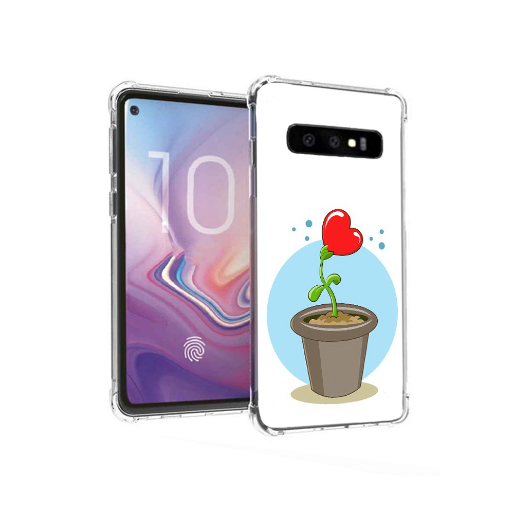 

Чехол MyPads Tocco для Samsung Galaxy S10 Растение любви 14 февраля (PT125897.498.145), Прозрачный, Tocco