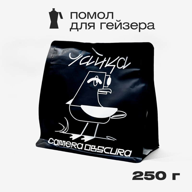 Фирменный кофе Camera Obscura, Чайка, помол для гейзерной кофеварки, 250 г