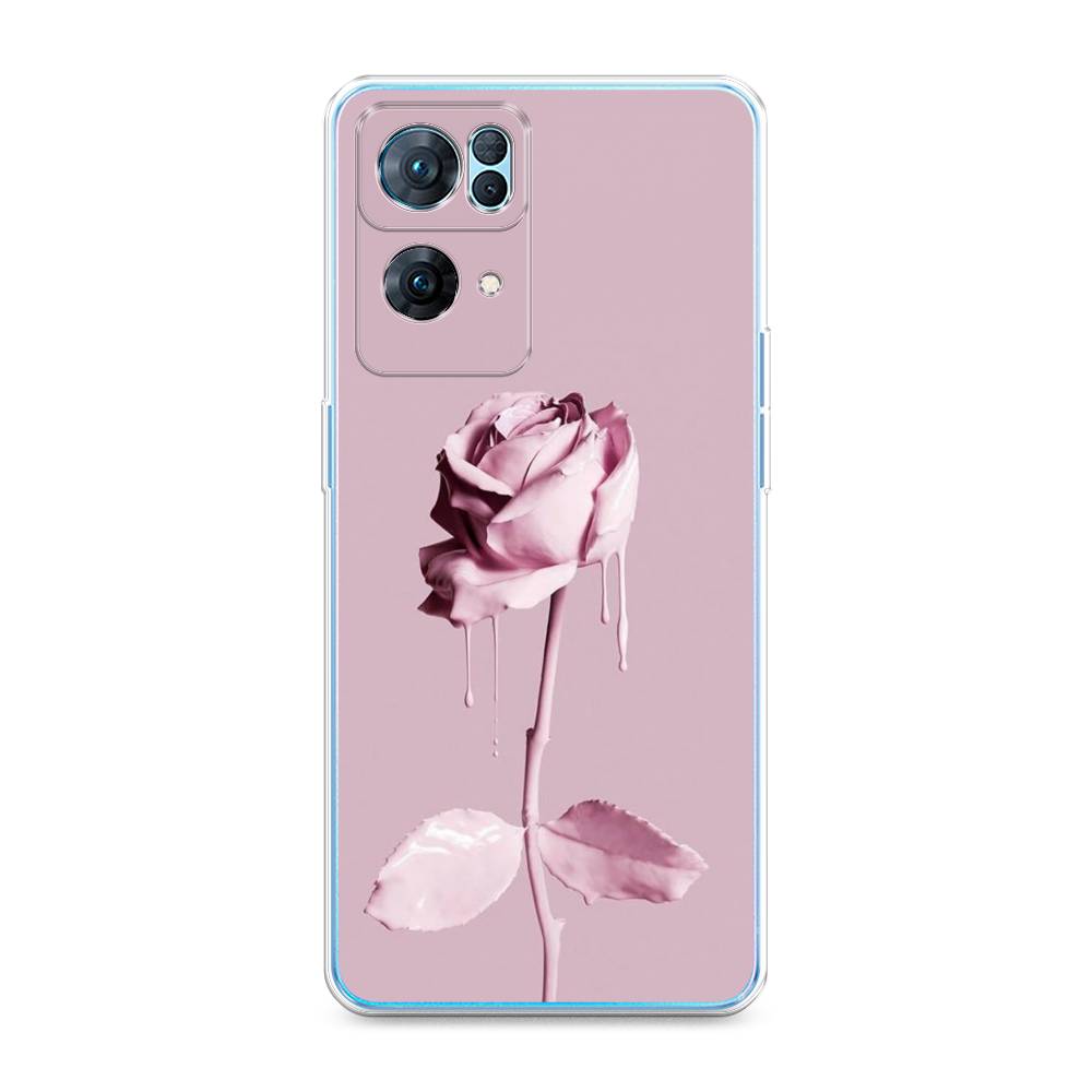 

Чехол Awog на Oppo Reno 7 Pro "Роза в краске", Разноцветный, 258250-8