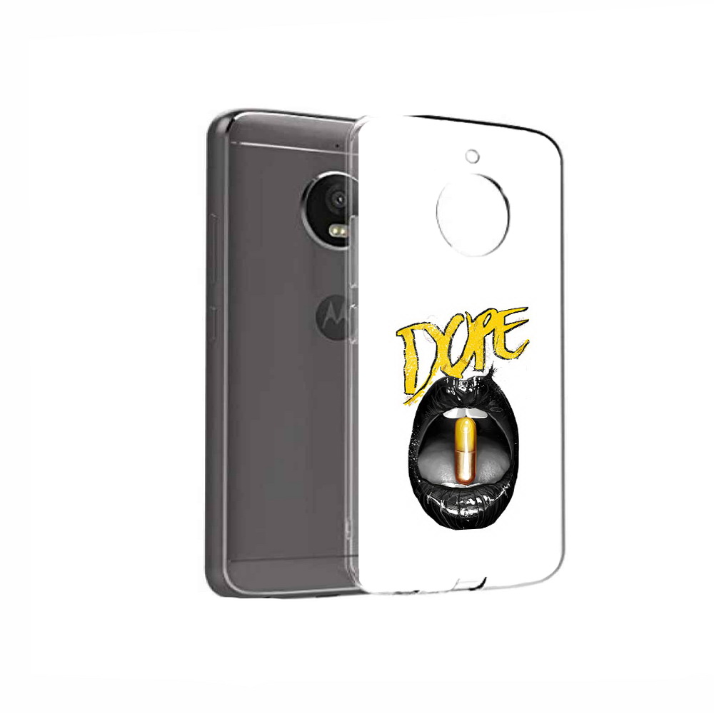 

Чехол MyPads Tocco для Motorola Moto E4 губы (PT99977.370.303), Прозрачный, Tocco