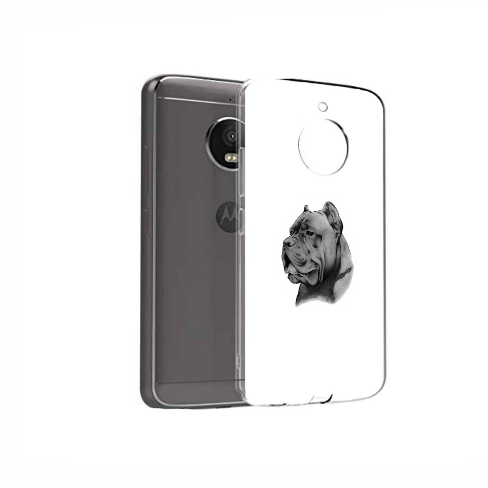 

Чехол MyPads Tocco для Motorola Moto E4 грозный бульдог (PT99977.370.300), Прозрачный, Tocco