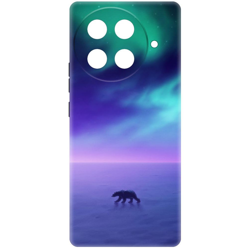 

Чехол-накладка Krutoff Soft Case Северное Сияние для TECNO Camon 30S черный