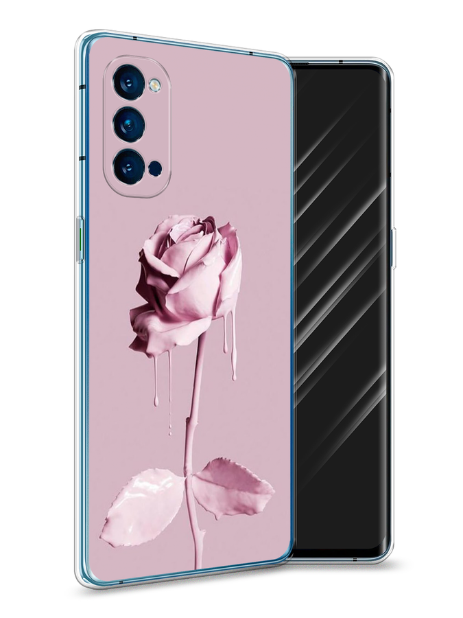 

Чехол Awog на Oppo Reno 4 Pro 5G "Роза в краске", Разноцветный, 253750-8