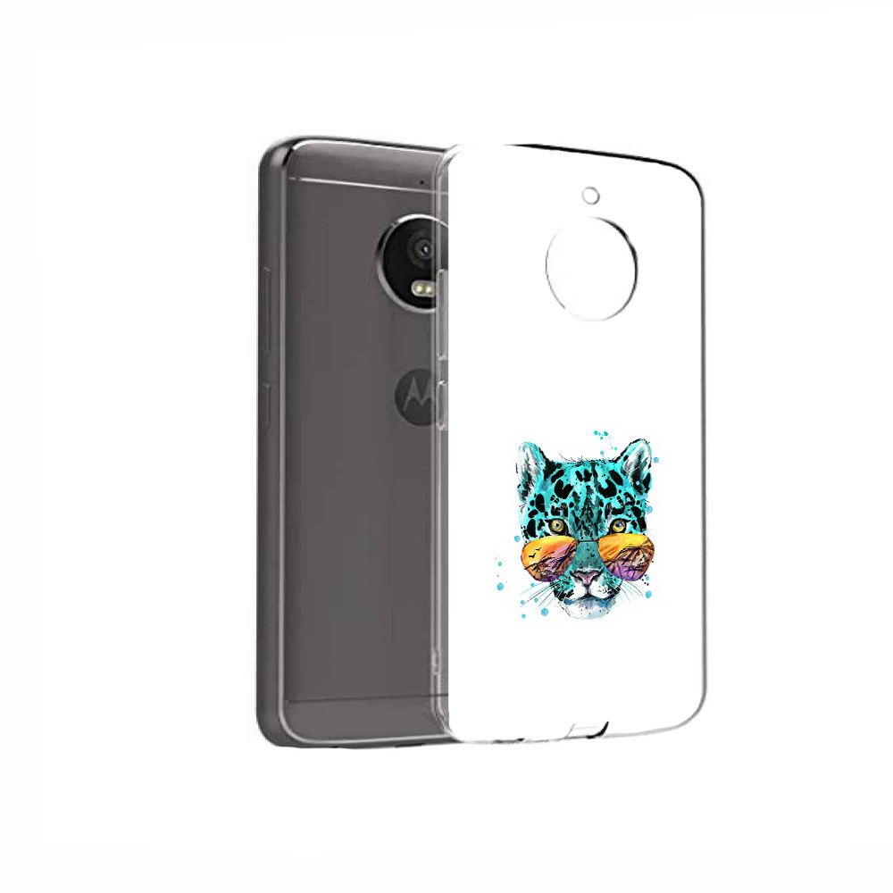 

Чехол MyPads Tocco для Motorola Moto E4 голубой лео (PT99977.370.294), Прозрачный, Tocco