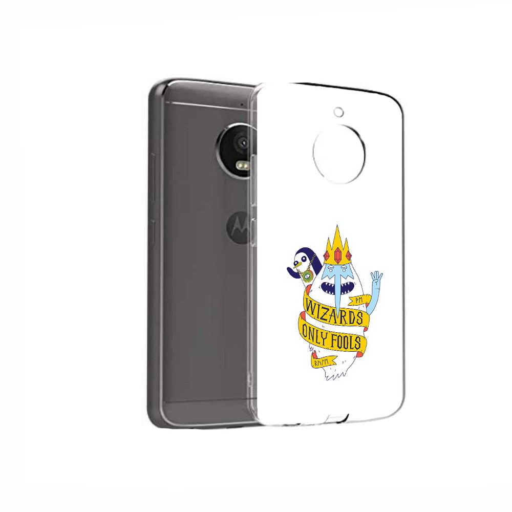 

Чехол MyPads Tocco для Motorola Moto E4 время приключений снежный король (PT99977.370.278), Прозрачный, Tocco