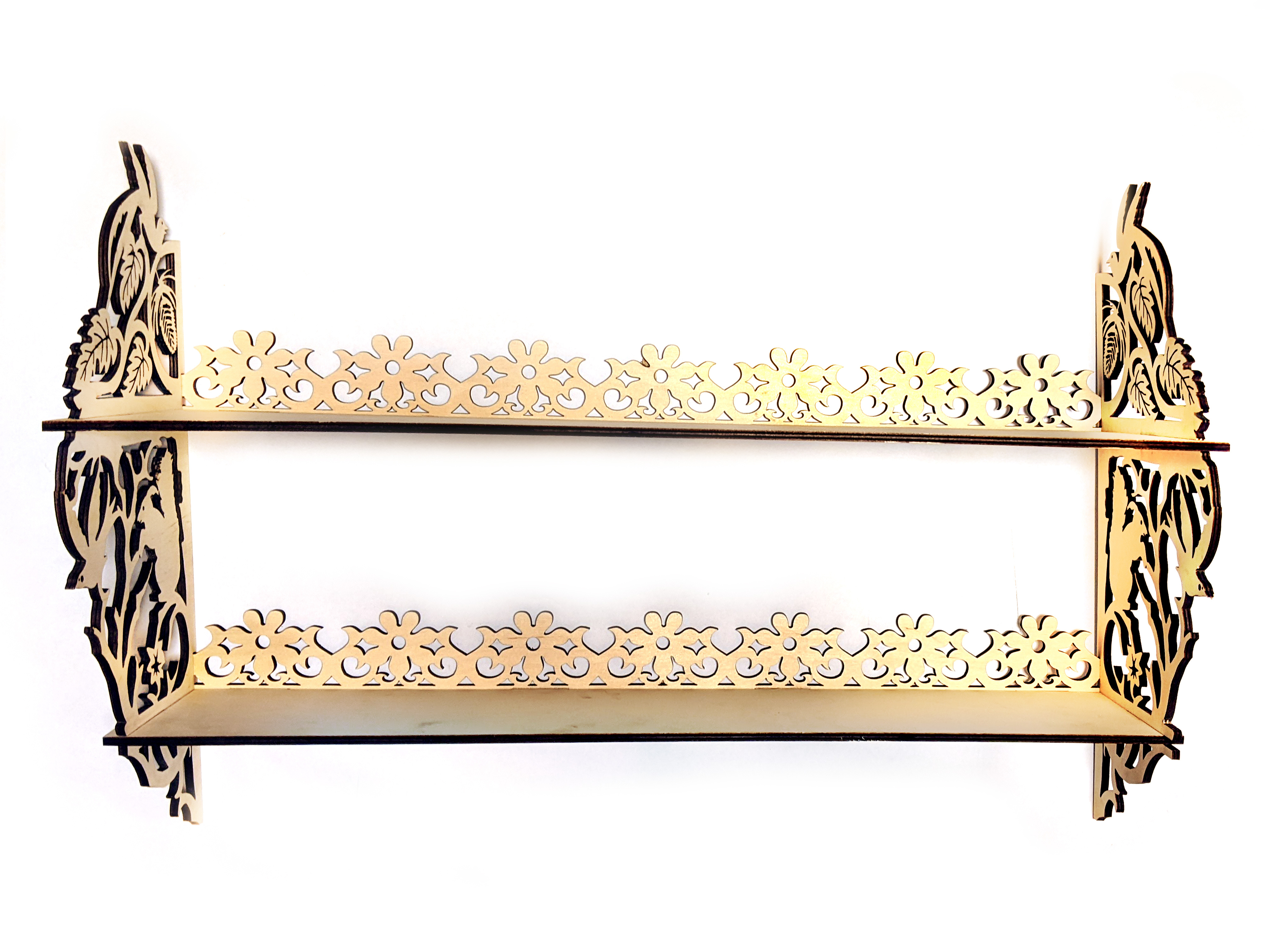 Полка деревянная резная Арт-Вагонка 