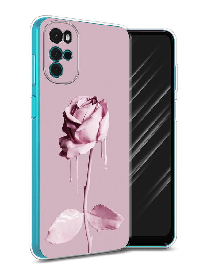 

Чехол Awog на Motorola Moto G22 "Роза в краске", Разноцветный, 243150-8