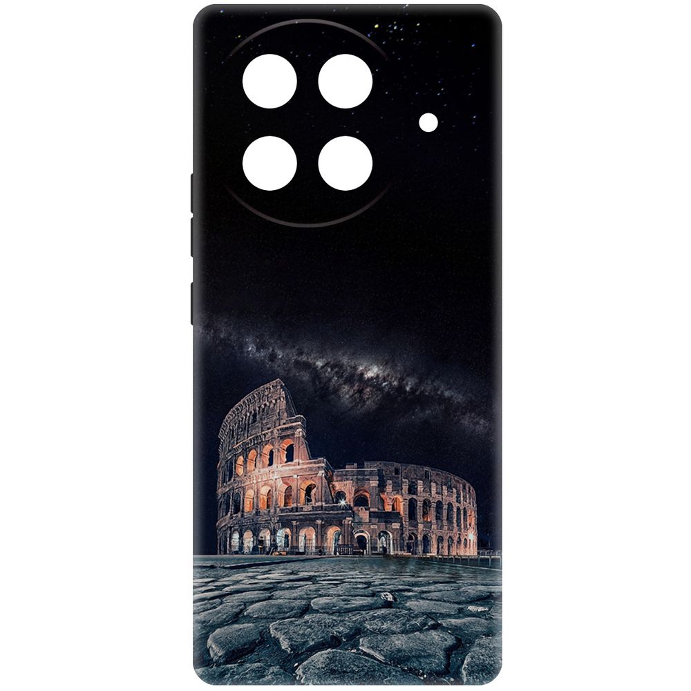 

Чехол-накладка Krutoff Soft Case Италия, Колизей для TECNO Camon 30S черный