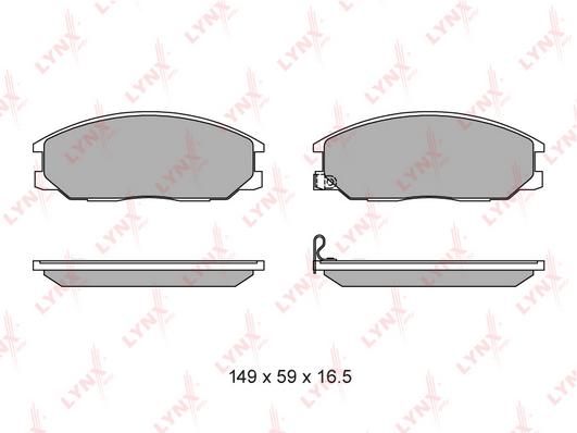 

Тормозные колодки LYNXauto передние для Hyundai H-1, Santa FE 97-07/Daewoo Rexton BD3614