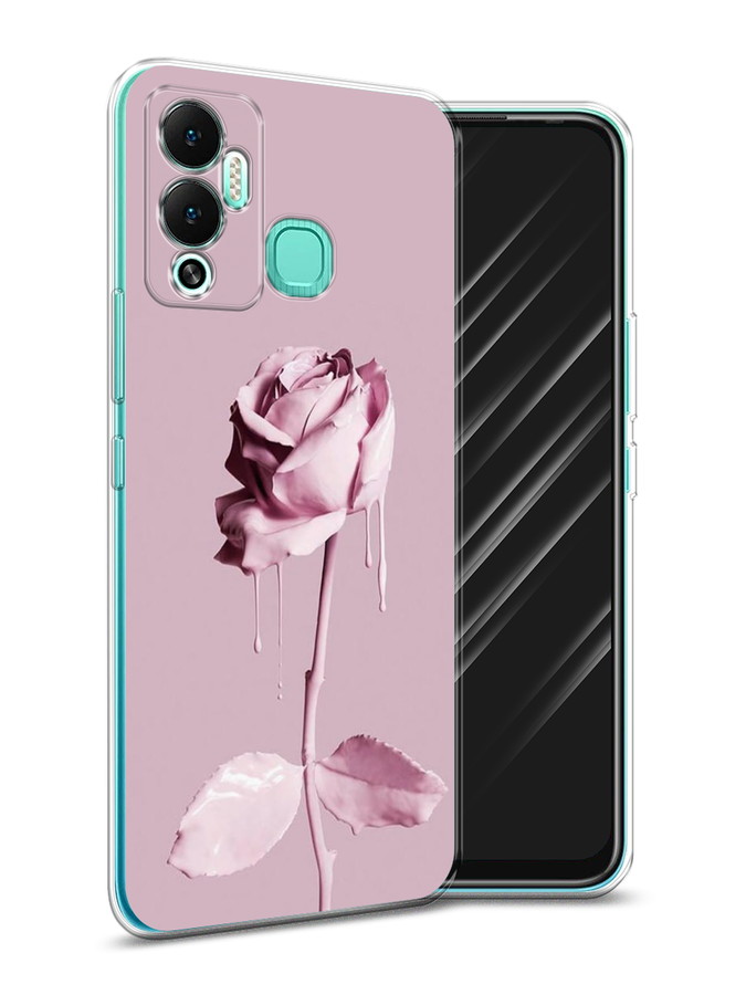 

Чехол Awog на Infinix Hot 12 Play "Роза в краске", Разноцветный, 3101750-8