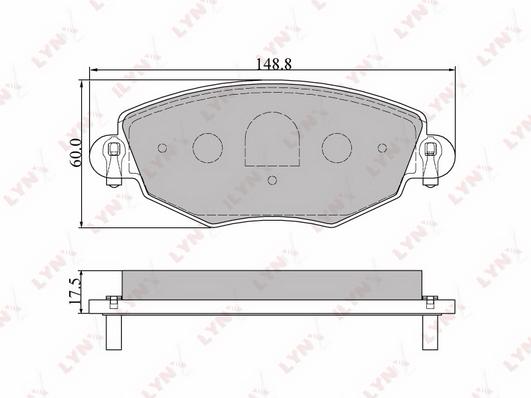 

Тормозные колодки LYNXauto передние для Ford Mondeo 3 2000-2007/Jaguar X-Type BD3006