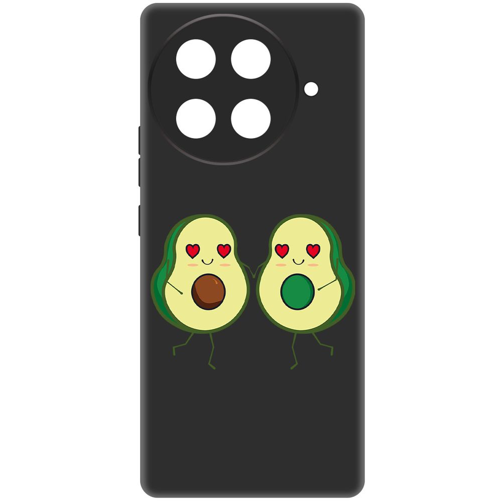 

Чехол-накладка Krutoff Soft Case Авокадо Пара для TECNO Camon 30S черный