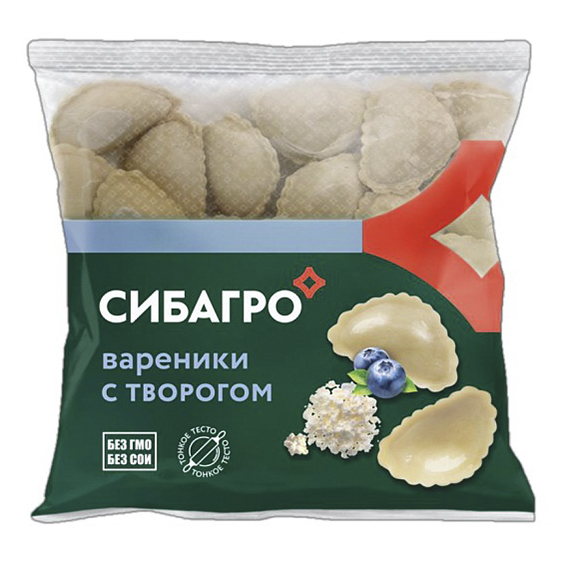 

Вареники Сибагро с творогом 500 г