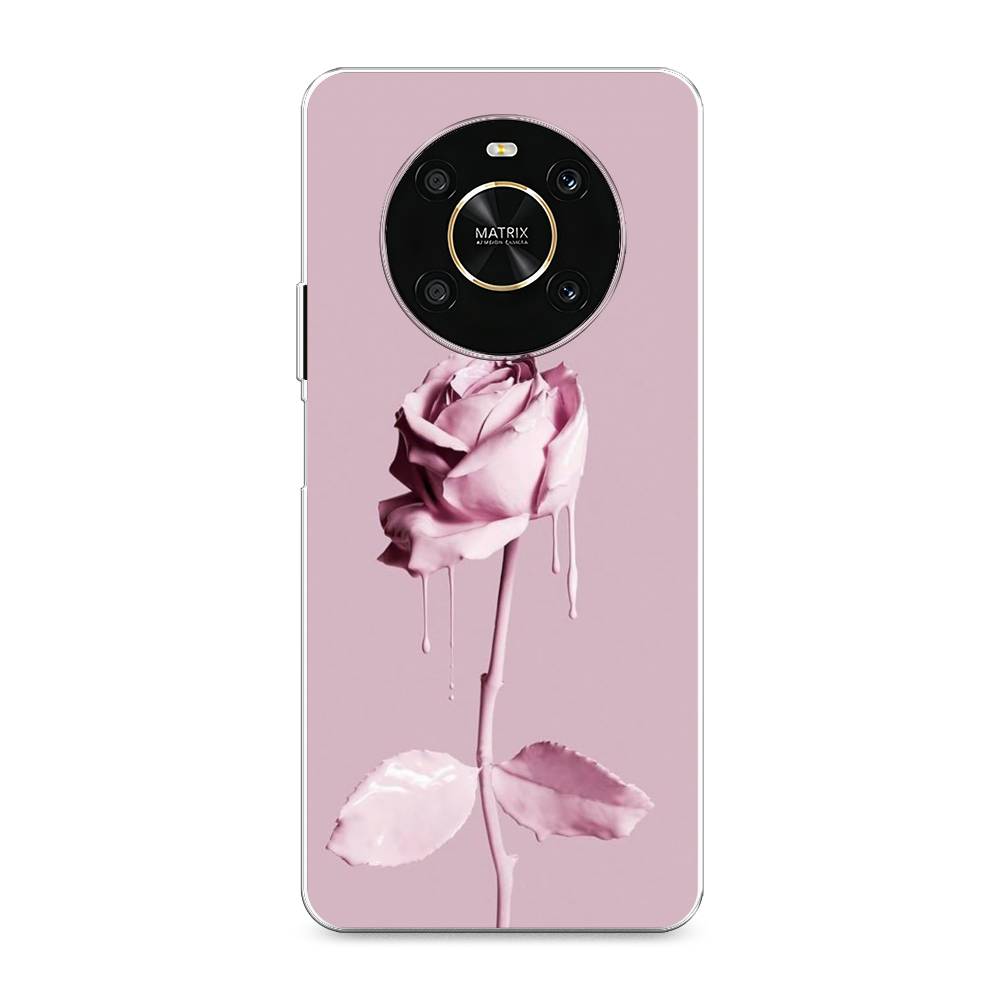 фото Силиконовый чехол "роза в краске" на honor x9 awog