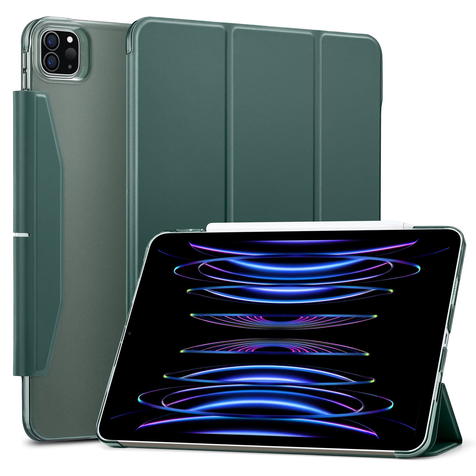 

Чехол книжка ESR Ascend Trifold Case для iPad Pro 11 (2022 / 2021), Зеленый, iPad Pro 11 (2021) /iPad Pro 11 (2022)