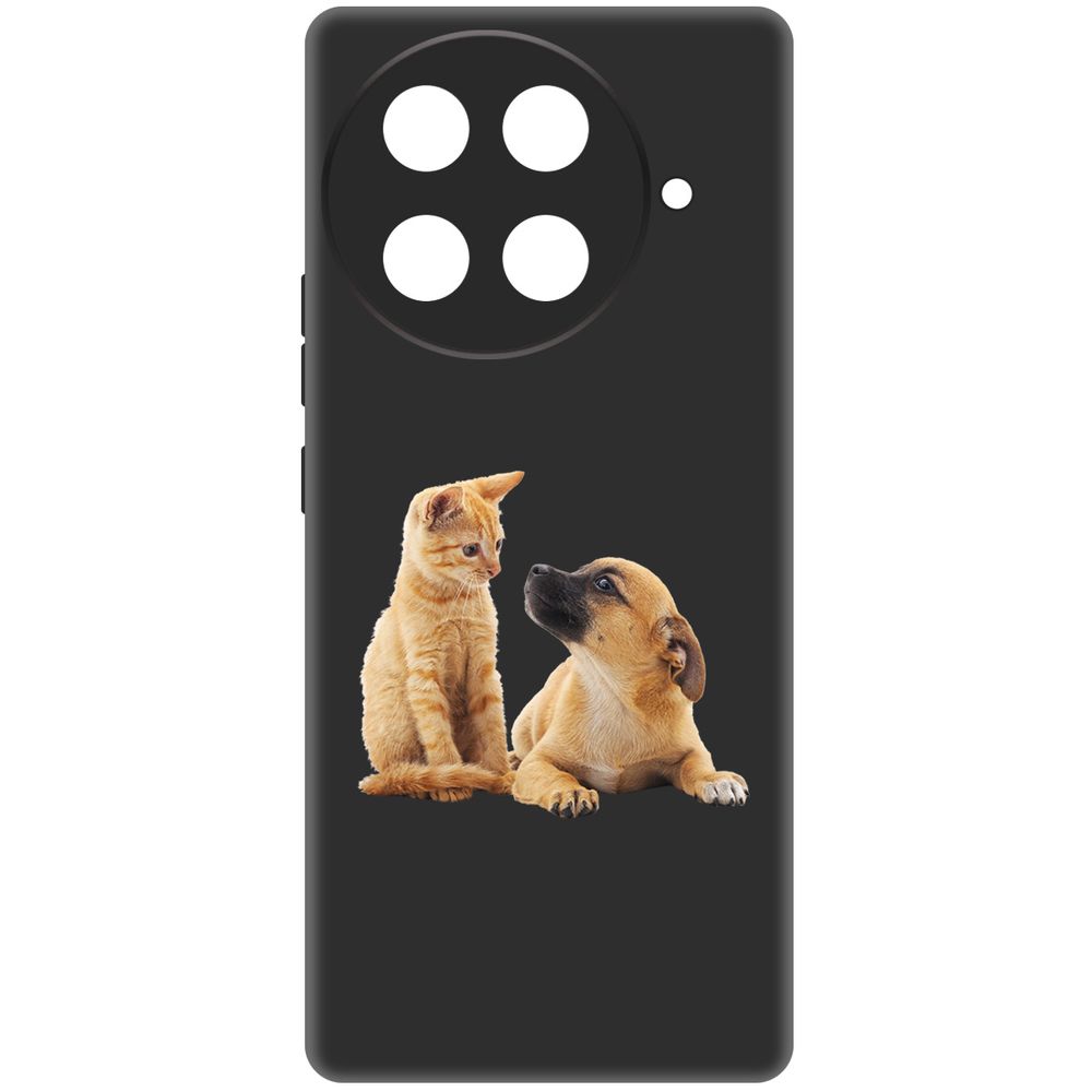 

Чехол-накладка Krutoff Soft Case Лучшие друзья для Tecno Camon 30S черный