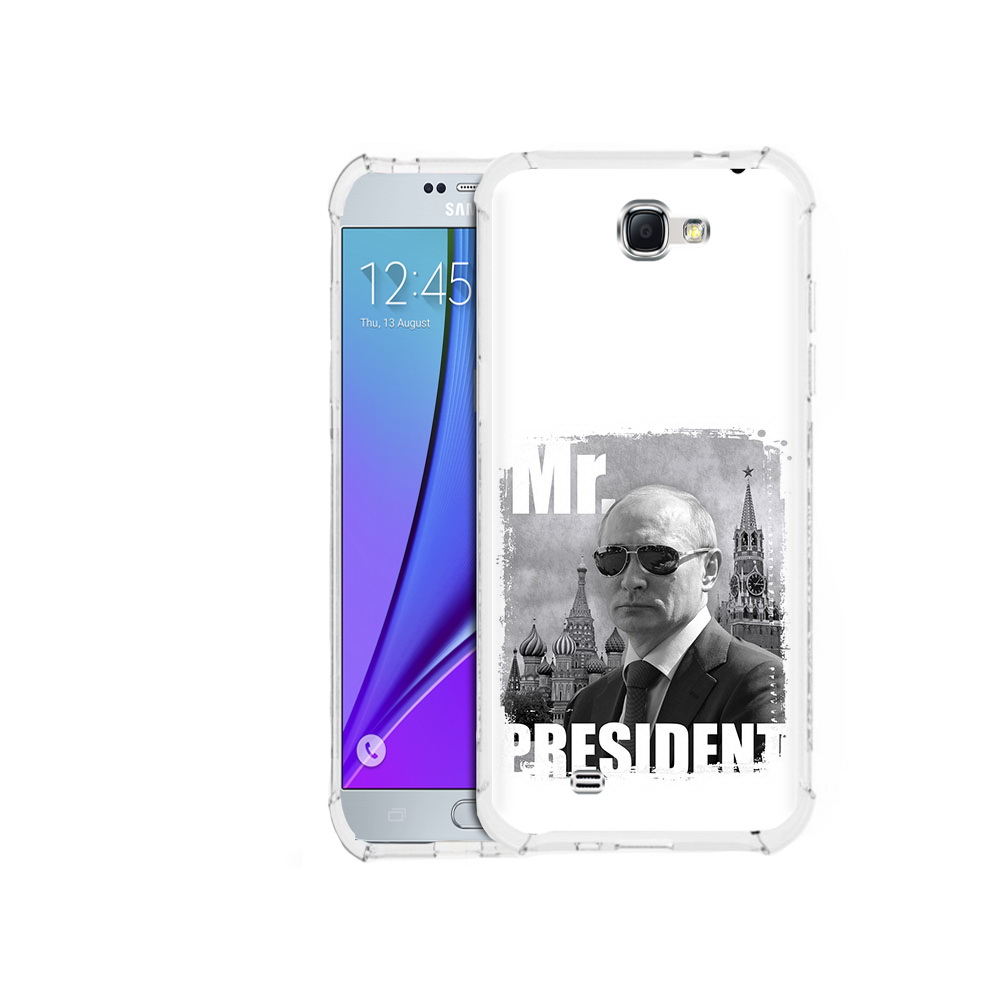 

Чехол MyPads Tocco для Samsung Galaxy Note 2 Путин (PT29983.561.141), Прозрачный, Tocco