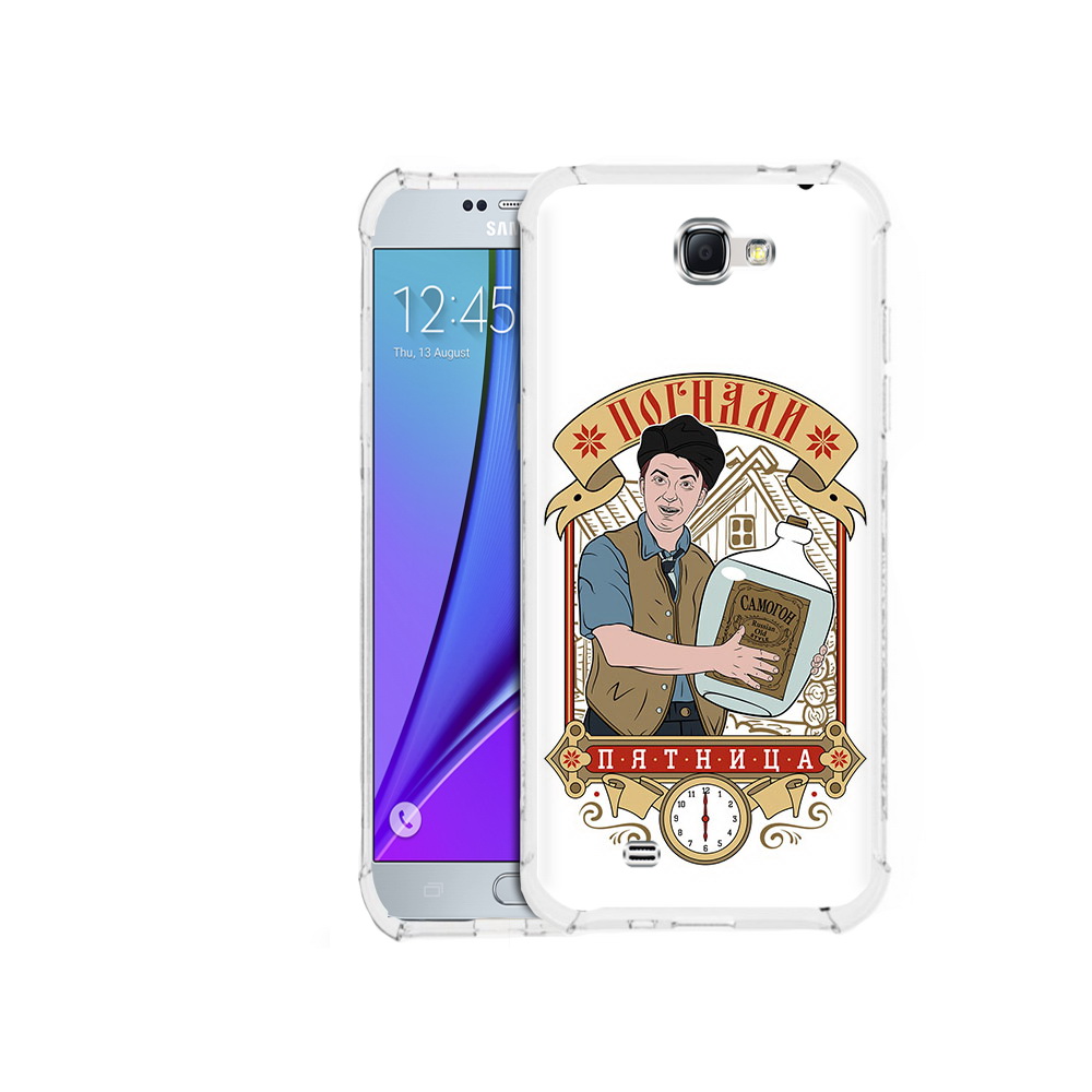 

Чехол MyPads Tocco для Samsung Galaxy Note 2 Погнали пятница (PT29983.561.137), Прозрачный, Tocco