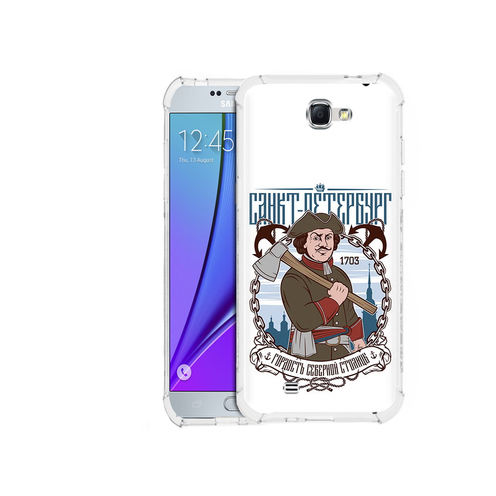 

Чехол MyPads Tocco для Samsung Galaxy Note 2 Петр первый (PT29983.561.134), Прозрачный, Tocco