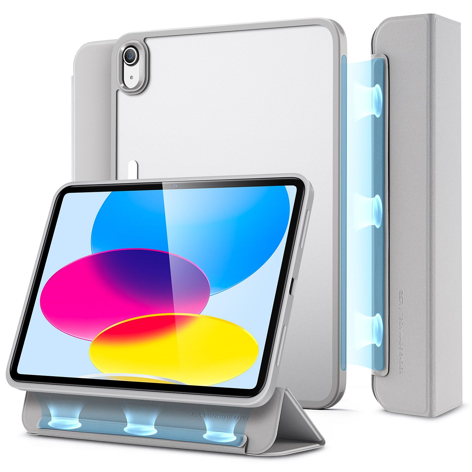 

Чехол ESR iPad 10 Gen (2022) для Apple iPad 10 (2022) серый (E61), iPad 10 Gen (2022)