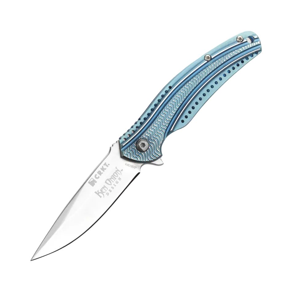 

Складной нож CRKT Ripple 2 Blue Stainless Handle K400BXP, Синий, Ripple 2