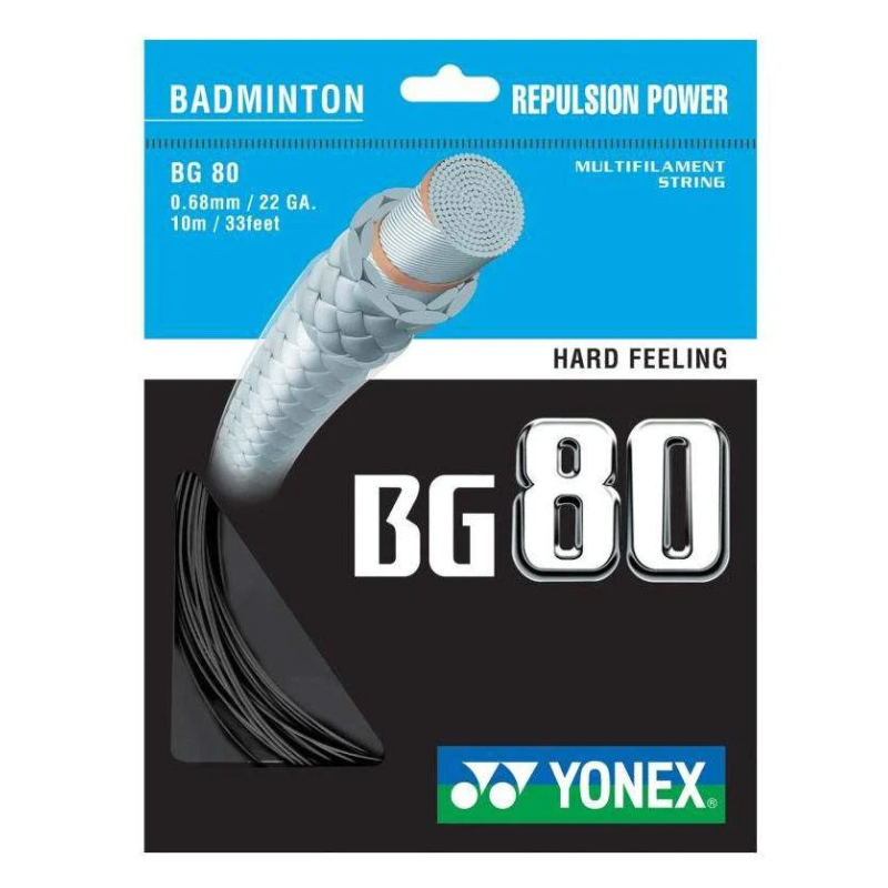 Струна для бадминтона Yonex 10m BG-80, Black