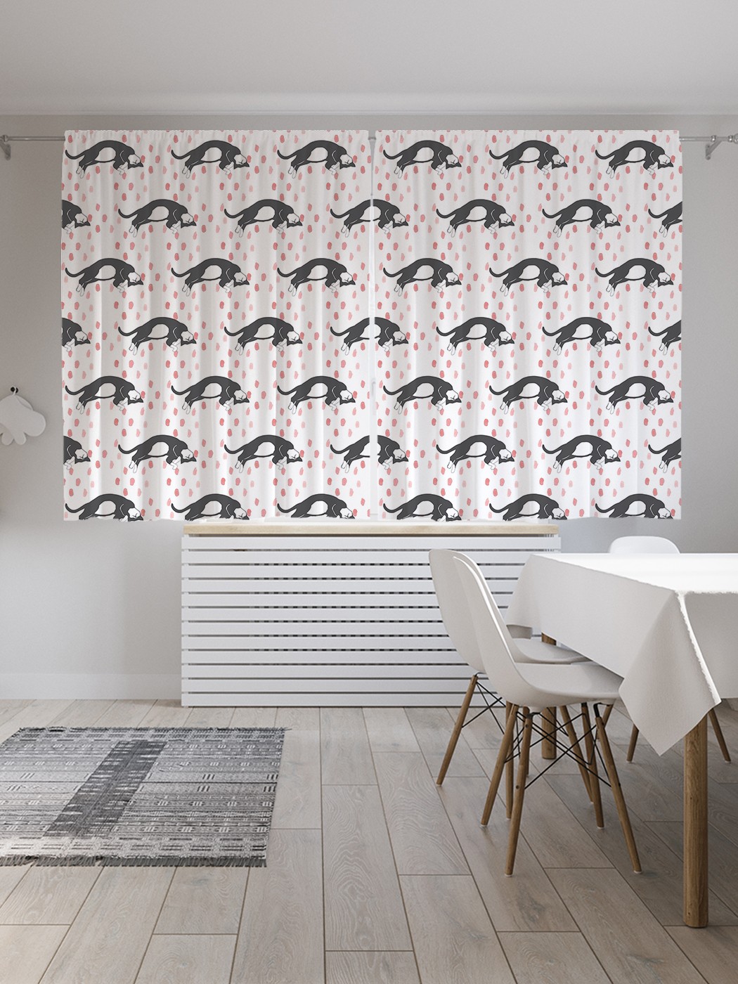 

Классические шторы JoyArty "Спящий кот", серия Oxford DeLux, 2 полотна 145x180 см, Спящий кот