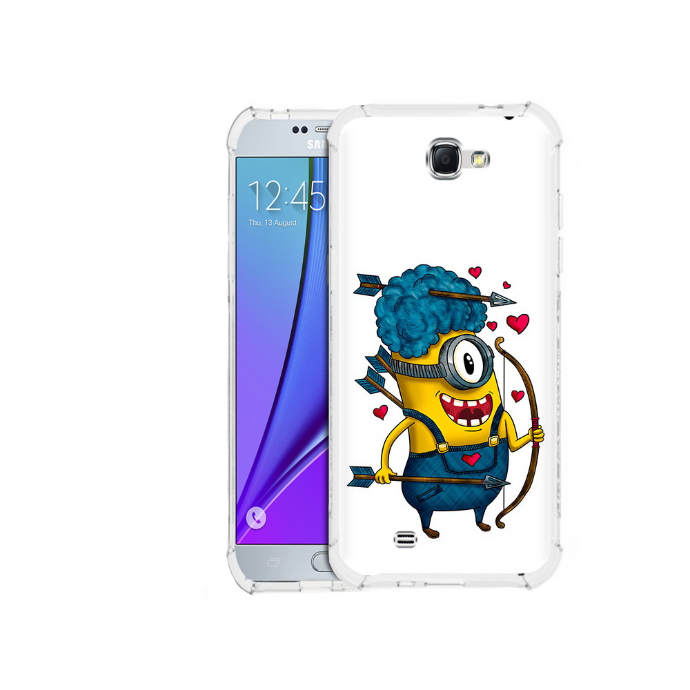 

Чехол MyPads Tocco для Samsung Galaxy Note 2 Миньон купидон (PT29983.561.117), Прозрачный, Tocco
