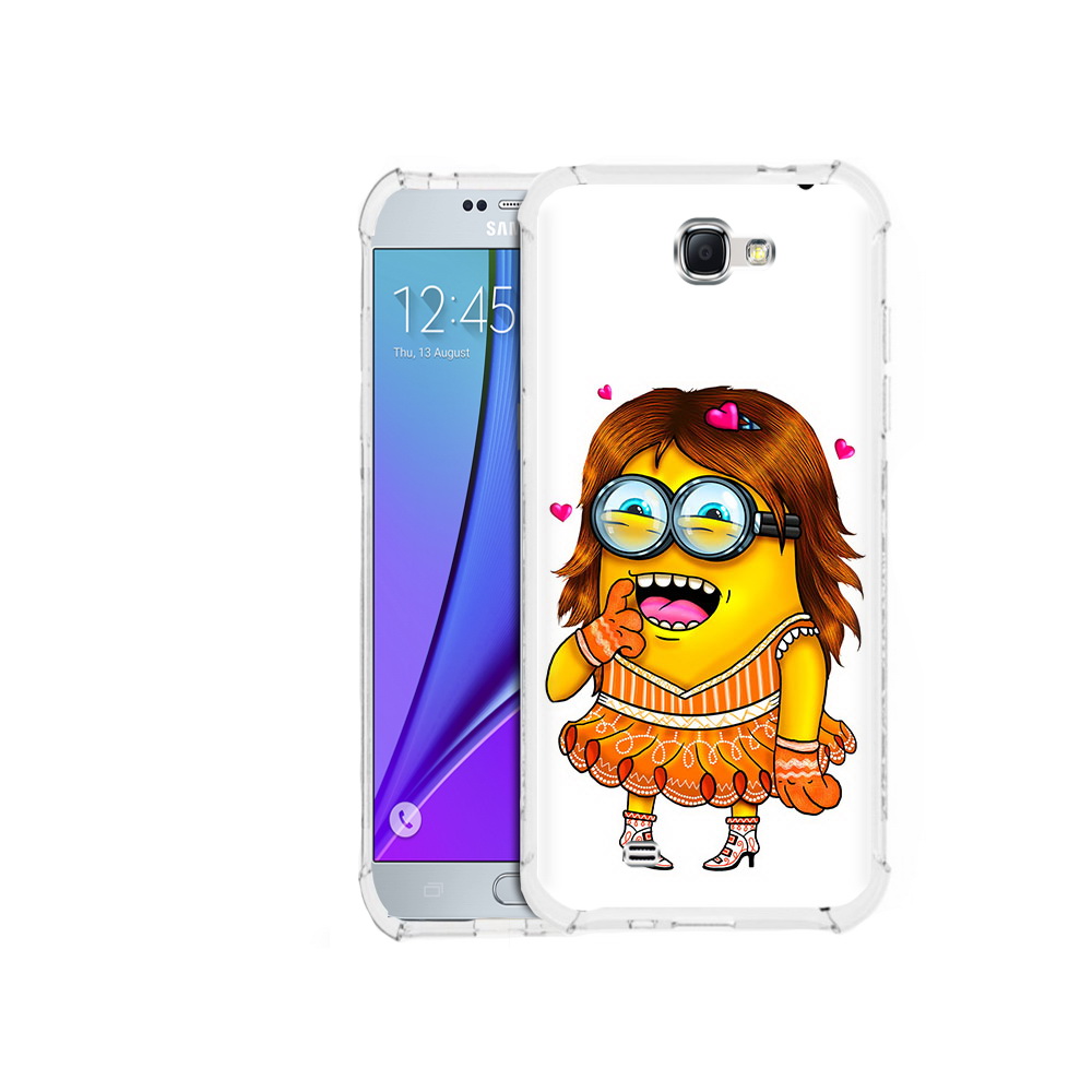 

Чехол MyPads Tocco для Samsung Galaxy Note 2 Миньон девочка (PT29983.561.116), Прозрачный, Tocco