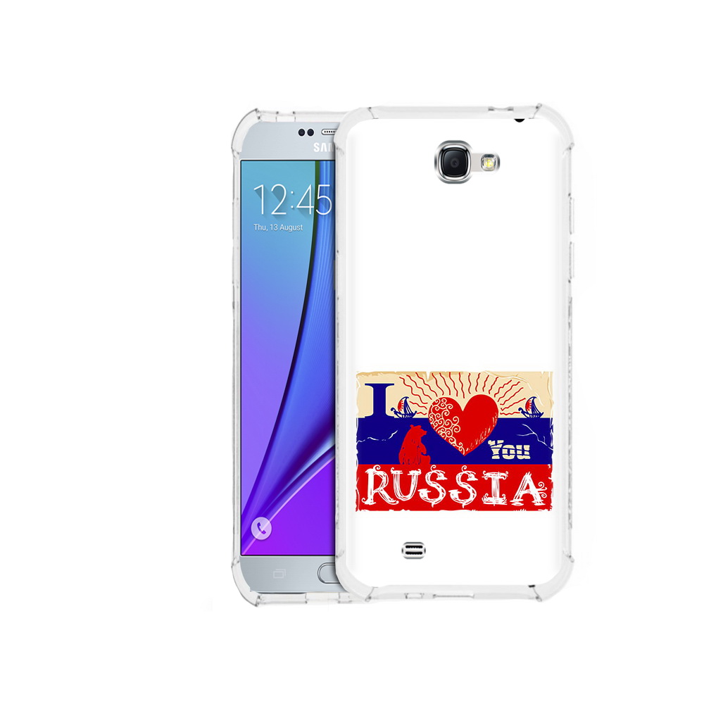

Чехол MyPads Tocco для Samsung Galaxy Note 2 Люблю Россию (PT29983.561.112), Прозрачный, Tocco