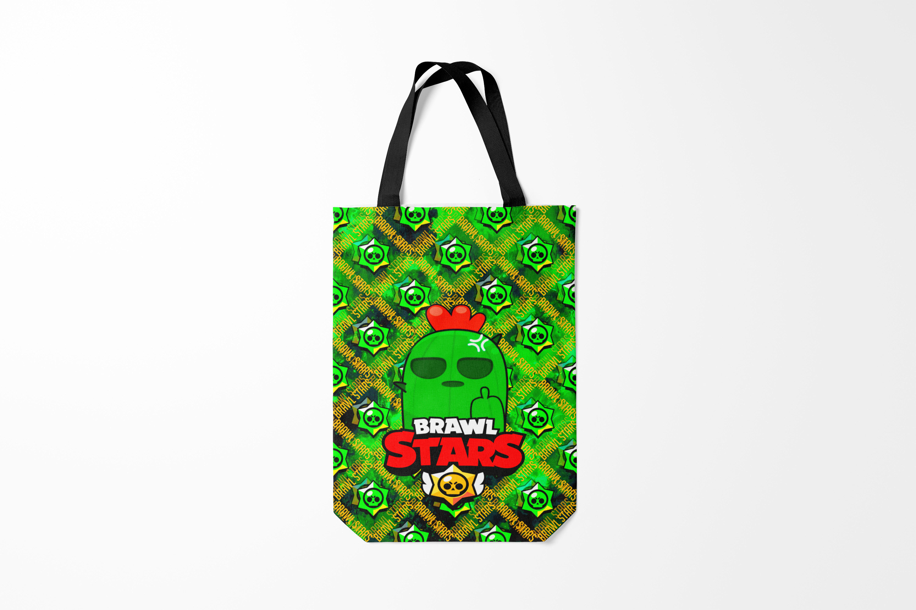 

Сумка шoппер унисекс Burnettie Brawl Stars SPIKE, голубой, Brawl Stars SPIKE