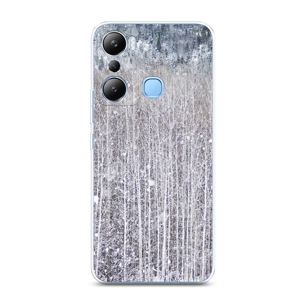 

Чехол на Infinix HOT 20i "Снежный лес", Бежевый;серый;белый, 3102950-5