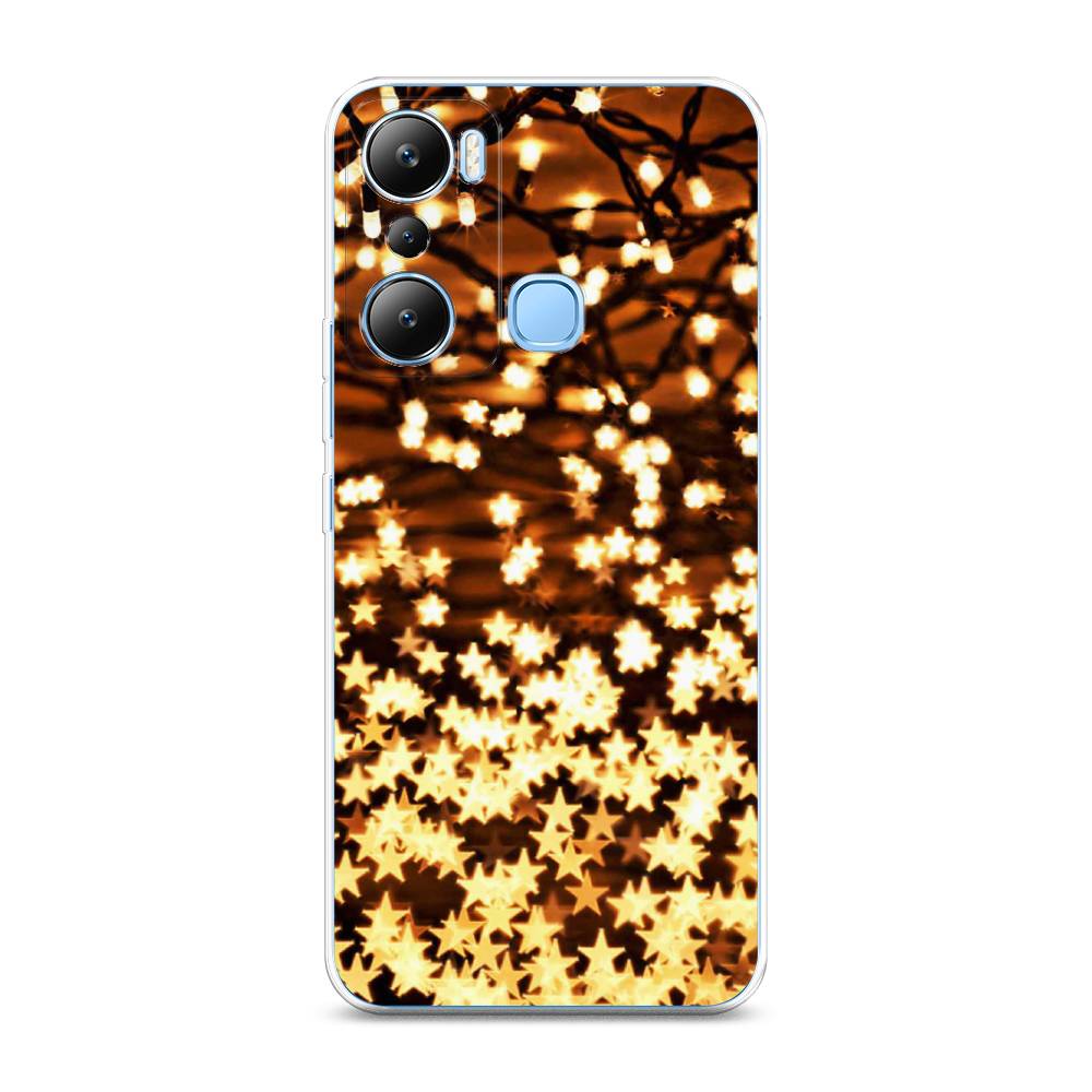 

Чехол на Infinix HOT 20i "Новогодняя гирлянда", Золотистый, 3102950-5