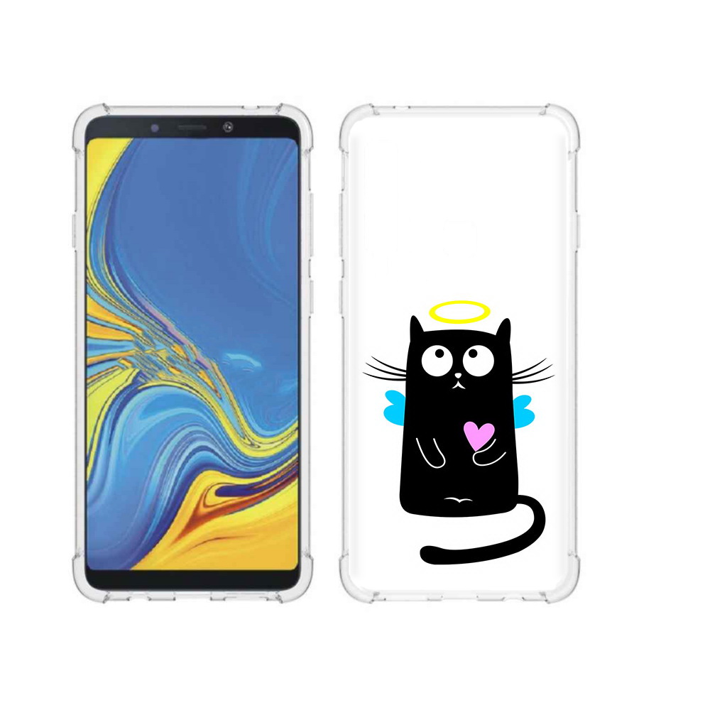 

Чехол MyPads Tocco для Samsung Galaxy A9 Кот ангелок (PT118683.560.96), Прозрачный, Tocco