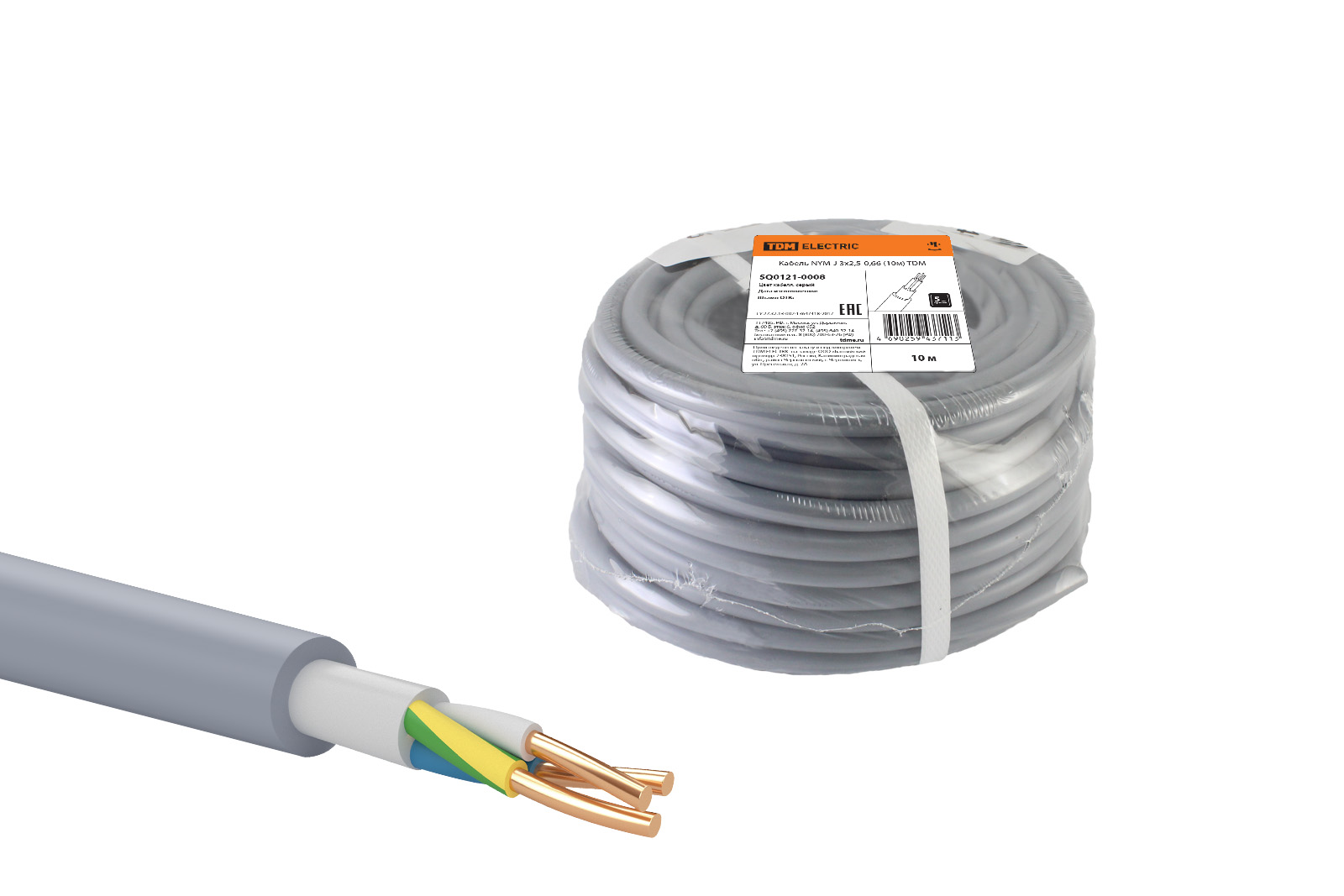 

Кабель TDM ELECTRIC SQ0121-0003, Серый