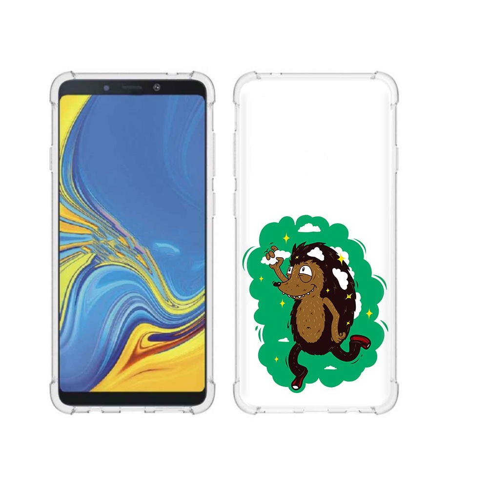 

Чехол MyPads Tocco для Samsung Galaxy A9 Ежик в облаках (PT118683.560.77), Прозрачный, Tocco