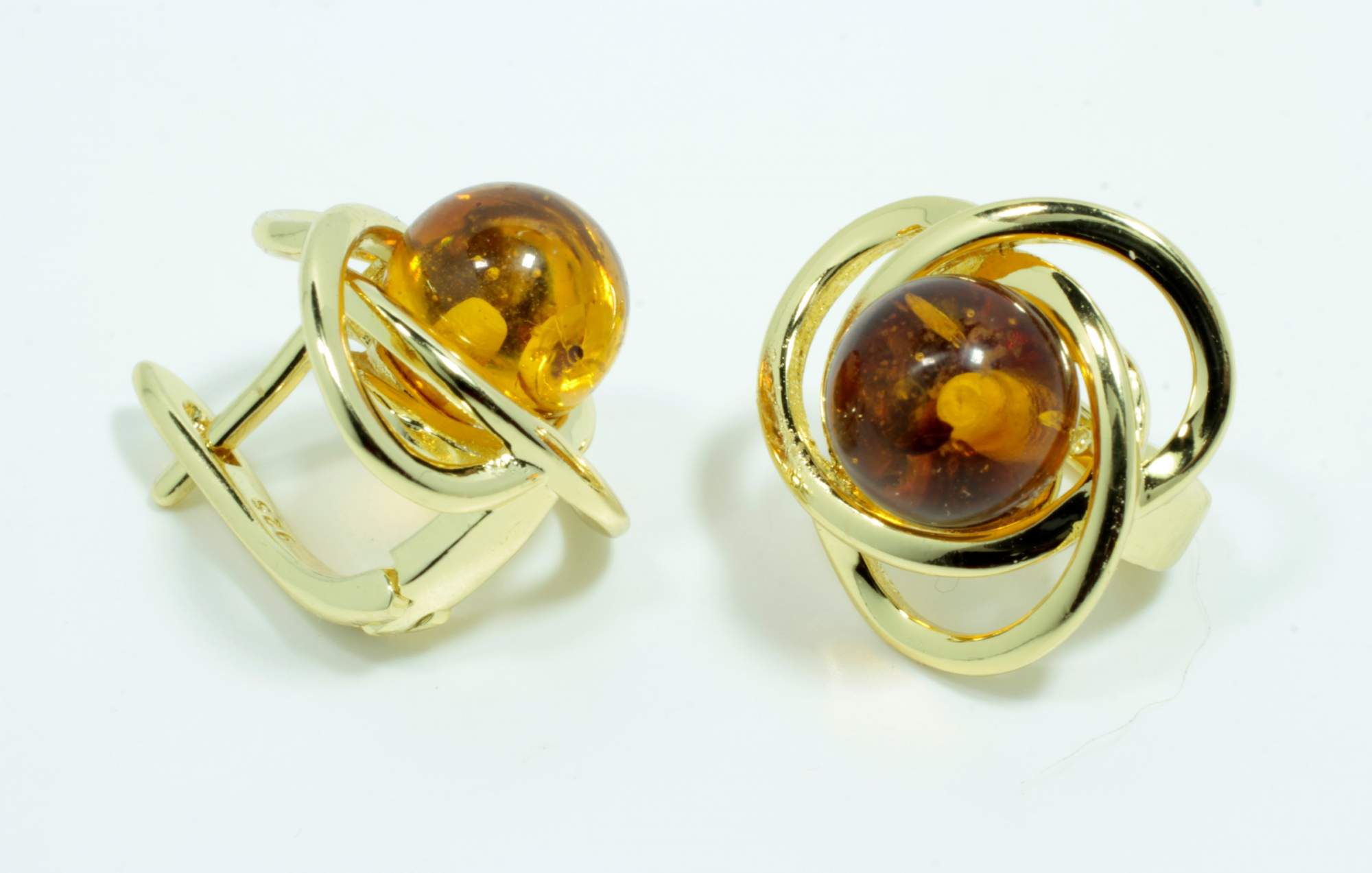 

Серьги из бижутерного сплава T&Z_Mineral 300D_2, янтарь, 300D_2