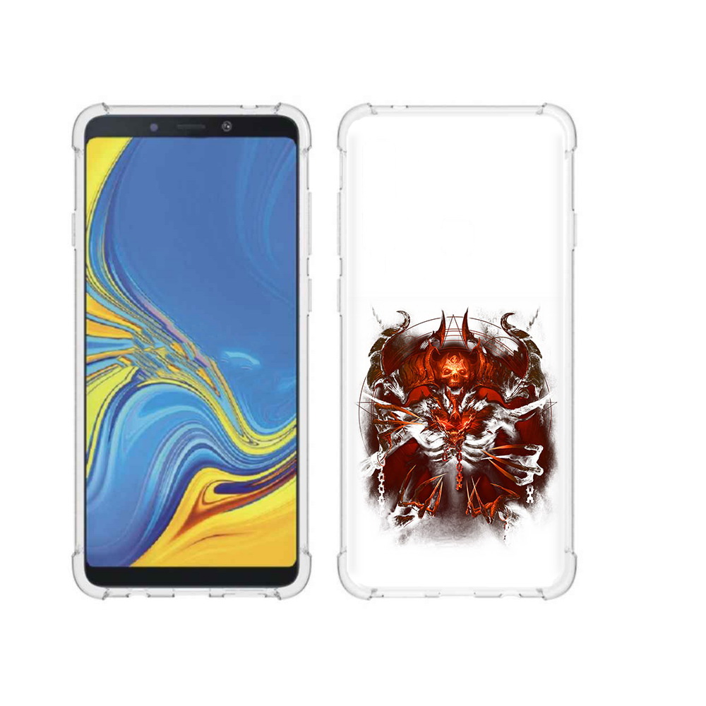 

Чехол MyPads Tocco для Samsung Galaxy A9 яркий демон (PT118683.560.708), Прозрачный, Tocco