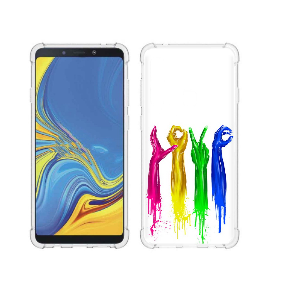 

Чехол MyPads Tocco для Samsung Galaxy A9 яркие руки love (PT118683.560.707), Прозрачный, Tocco