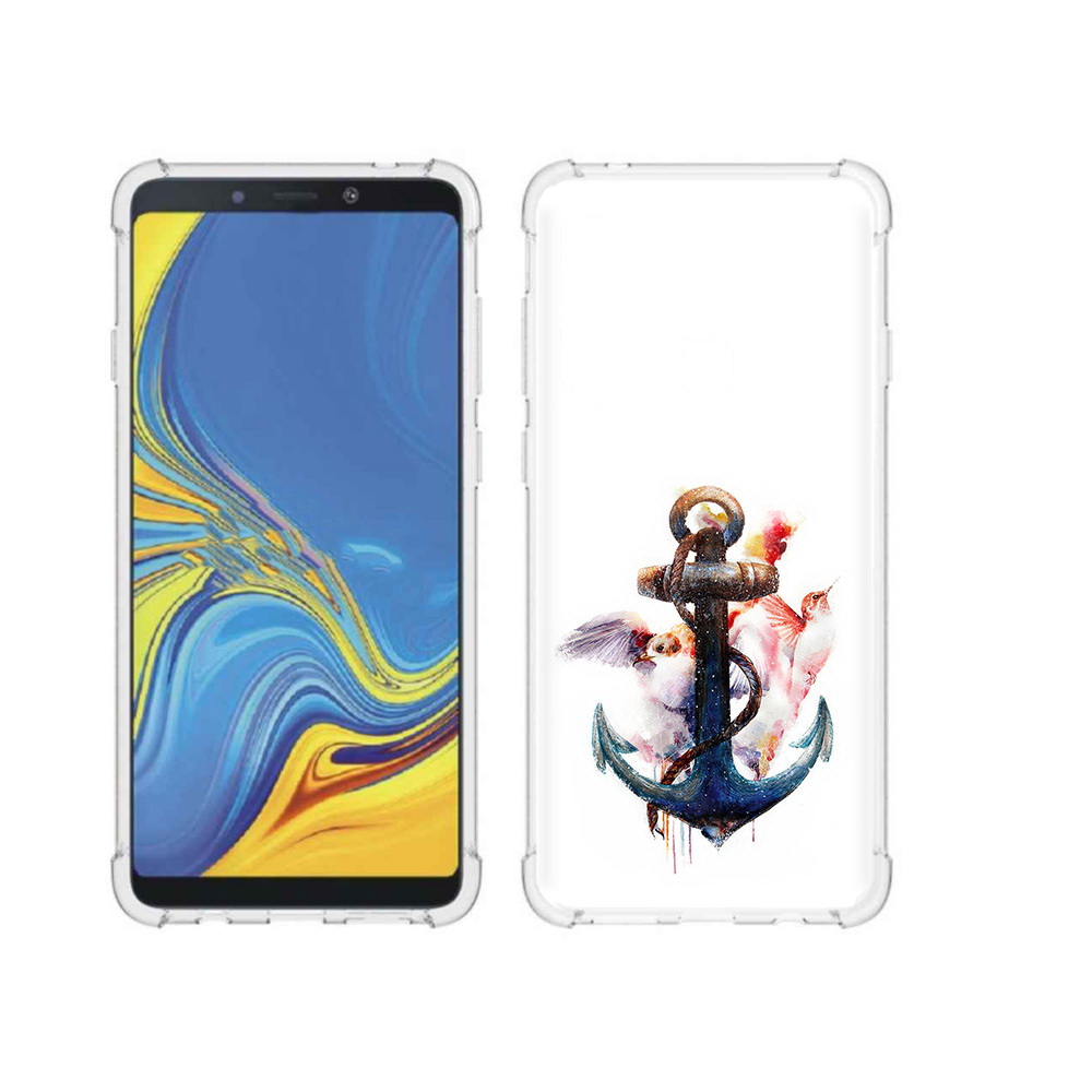 

Чехол MyPads Tocco для Samsung Galaxy A9 якорь с птицами (PT118683.560.703), Прозрачный, Tocco
