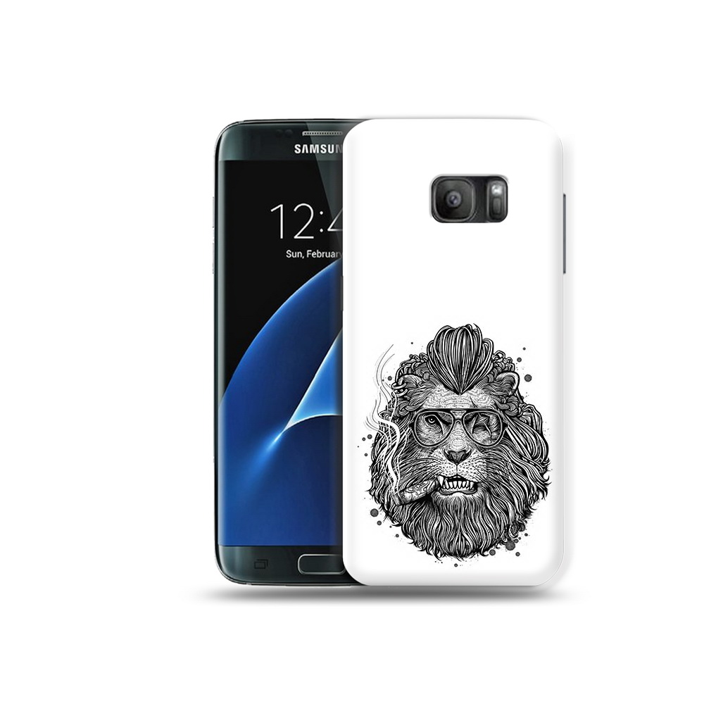 

Чехол MyPads Tocco для Samsung Galaxy S7 курящий лев, Прозрачный, Tocco